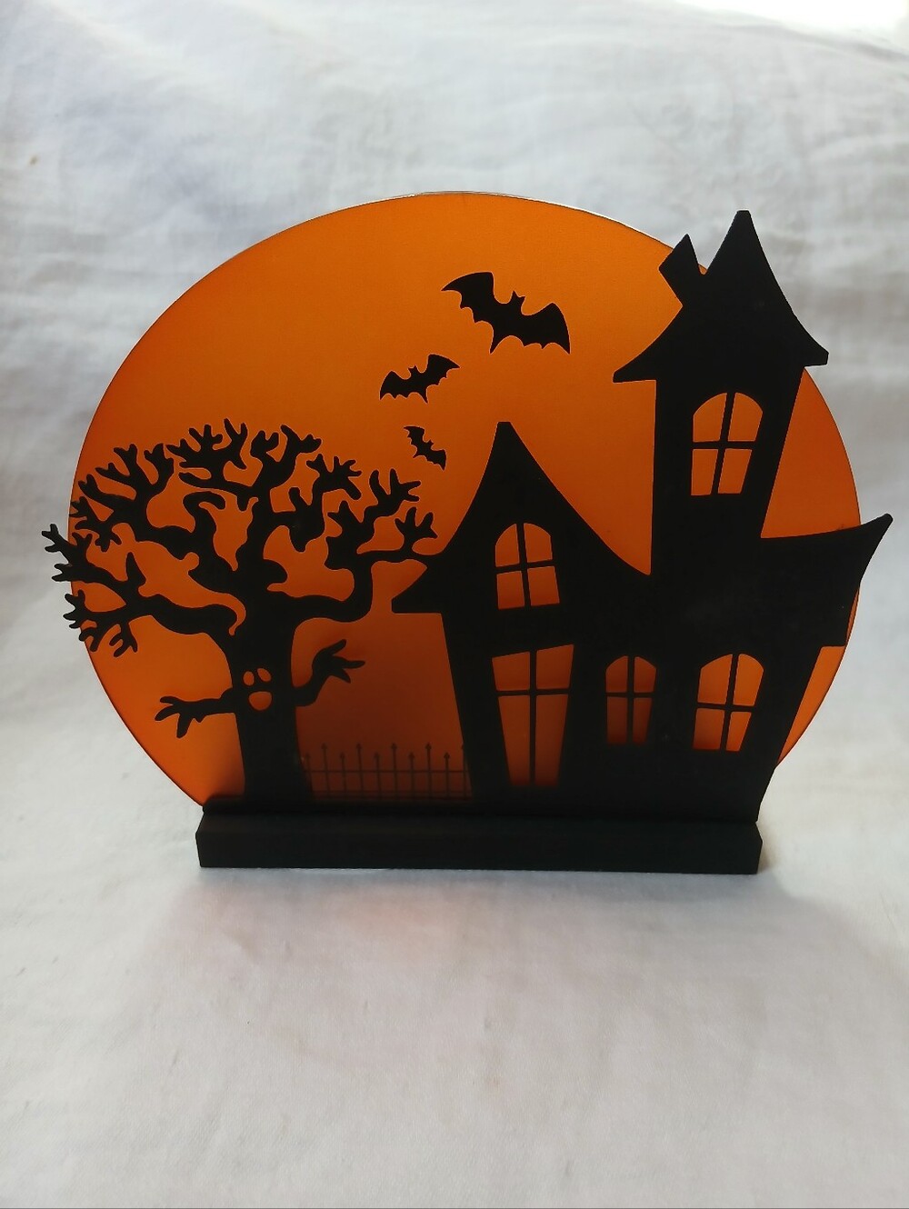PartyLite Halloween Luminary Black Metal Votive Holder